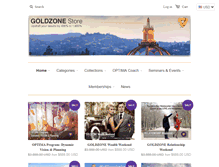 Tablet Screenshot of goldzonestore.com